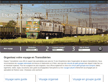 Tablet Screenshot of espace-transsiberien.com